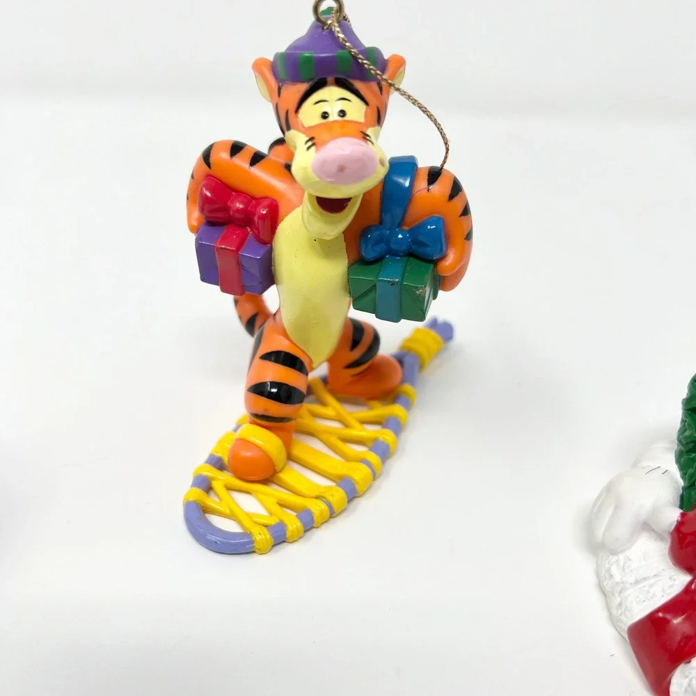 Vintage Disney Christmas Ornaments Set Eeyore Tigger Goofy Holiday Decor‎ Tree